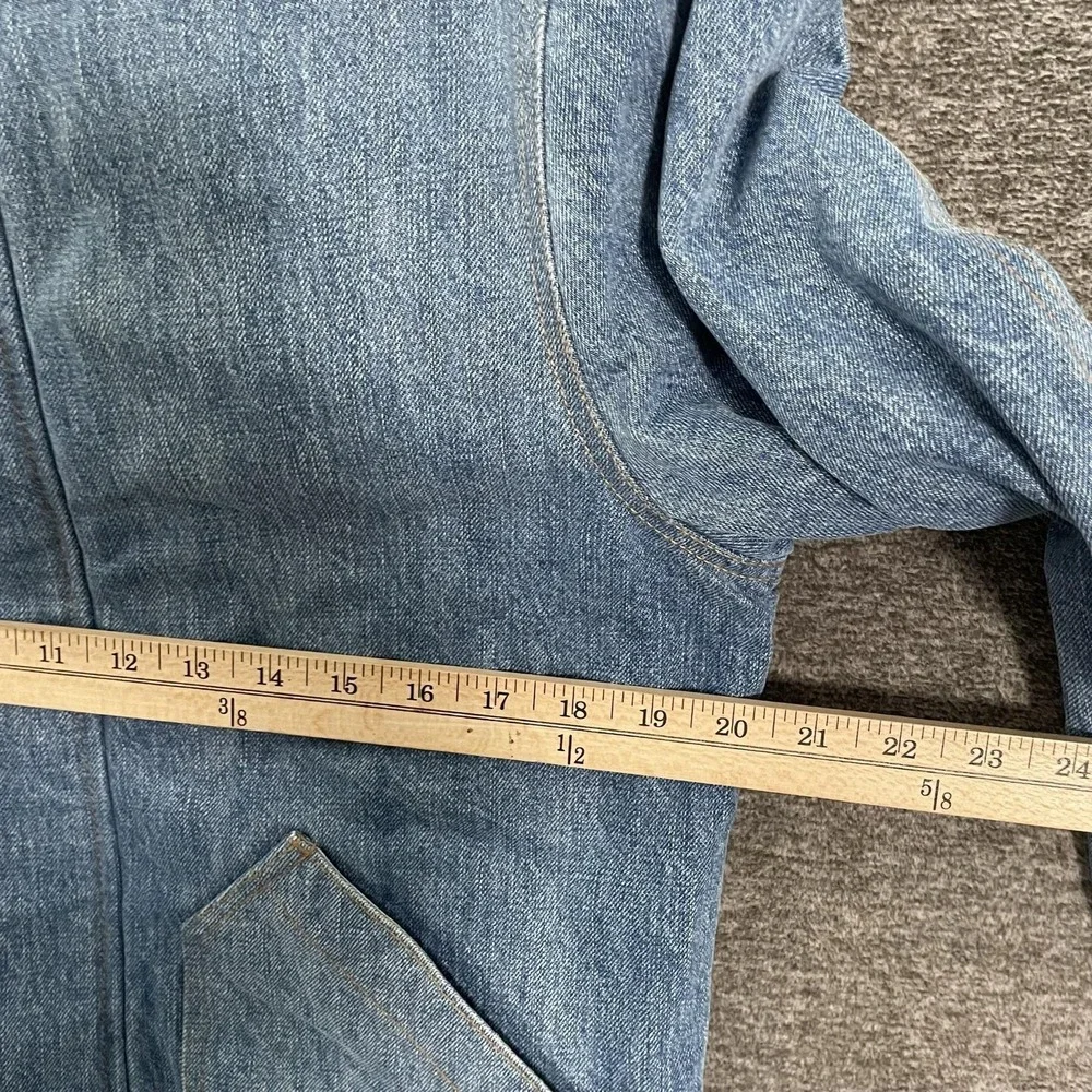 Taylor Stitch Fletcher Workhorse Jacket Mens 38 Blue Denim Blanket Lined